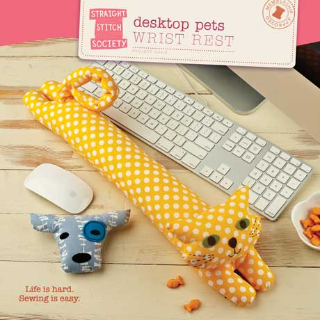 Desktop Pets Wrist Rest Sewing Pattern